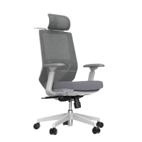 Chaise de bureau ergonomique avec appui-tête 3D et soutien lombaire réglable pour le personnel de bureau
