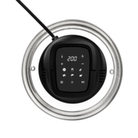 GTA068 Friteuse à air électrique en acier inoxydable 6L/8L, autocuiseur 2-en-1 avec écran numérique LED pour usage commercial et hôtelier