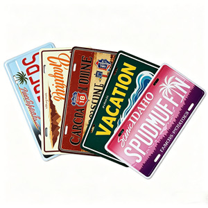 <span class=keywords><strong>Plaque</strong></span> d'immatriculation américaine en aluminium avec logo en relief, personnalisable en gros, pour la décoration commémorative <span class=keywords><strong>de</strong></span> véhicules - Product Image 1