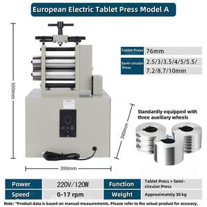 Efficiente Macchina per la Lavorazione di Gioielli in Metallo, Utensile per Formatura a Rullo per Fogli di Gioielleria su un Piccolo Laminatoio Elettrico Grigio - Product Image 3
