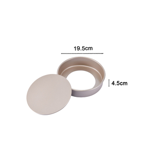 Teglia Rotonda Antiaderente con Fondo Rimovibile in Acciaio al Carbonio per Torte, <span class=keywords><strong>Pizza</strong></span> e Dolci da Cucina - Product Image 3