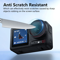 Usine en gros HD anti-poussière arrière écran verre Film de protection lentille protecteur d'écran pour DJI Action 4/5