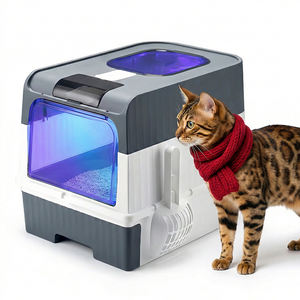 Grand <span class=keywords><strong>bac</strong></span> <span class=keywords><strong>à</strong></span> <span class=keywords><strong>litière</strong></span> autonettoyant rechargeable pour <span class=keywords><strong>chat</strong></span> Toilette de grande capacité entièrement fermée - Product Image 1