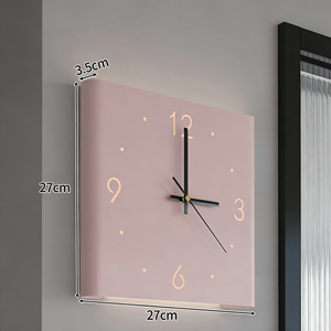 Horloge murale décorative d'art personnalisée, horloge créative en métal LED pour le coin du salon - Product Image 6
