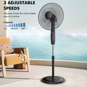 Bán buôn 18 inch AC động cơ bệ <span class=keywords><strong>Fan</strong></span> 7 Blades 3 tốc độ timeable tầng <span class=keywords><strong>Fan</strong></span> ABS 65 Wát đứng <span class=keywords><strong>Fan</strong></span> - Product Image 3