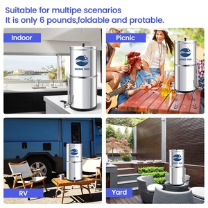 Hong HUI LT-2.25B NSF giấy chứng nhận hệ thống lọc nước trọng lực cho ăn hệ thống lọc nước loại bỏ Florua, clo, vi khuẩn, - Product Image 6