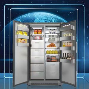 Best Selling 400L 220V/50Hz Stainless Steel Frost-Free Two Doors Side-by-Side Energy Saving Household <b>Refrigerator</b> DW-400WZ1E - Product Image 6