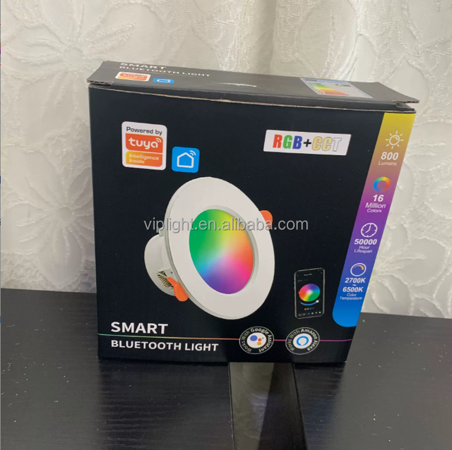 Smart Downlight RGBCW Full Color Dimmable Wifi Cct Tuya Recessed Rgb Led Downlight