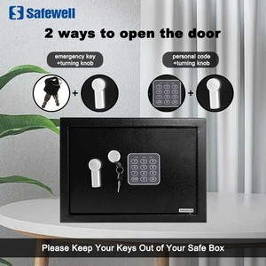 Safewell Chất lượng cao an ninh kỹ thuật số nhỏ Khóa điện tử tiền mặt an toàn hộp cho văn phòng Nhà Kinh Doanh - Product Image 2
