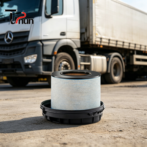 Filtre à air pour camion lourd A0040942404 C411776 E497L LX814/1, filtre à air moteur pour <span class=keywords><strong>Mercedes</strong></span> Benz <span class=keywords><strong>Actros</strong></span> Truck Crane - Product Image 1