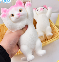 Jouet anti-stress en TPR simulé pour chat, doux et confortable, nouveauté pour enfants, jouet souple réduisant l'anxiété, vente en gros d'usine