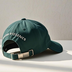 Custom Sporty <b>Black</b> <b>Baseball</b> <b>Cap</b> Adjustable Buckle Embroidery Canvas Men's Sports Hat Running 5-Panel Design Common Custom Logo - Product Image 5