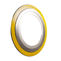Joint spiralé en acier inoxydable 304 avec garnissage en graphite, revêtement plastique extérieur, avec anneau intérieur et anneau extérieur, conforme à la norme ASME B16.20
