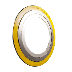 Guarnizione a Spirale con Anello Esterno Rivestito in Plastica, Riempimento in Grafite, Acciaio Inox 304, con Anello Interno ed Esterno ASME B16.20 - Product Image 5