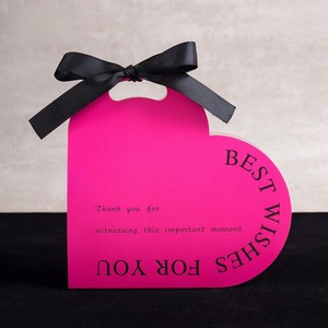 Mới đến hình trái tim tình yêu lễ hoa hộp tùy chỉnh màu hồng thanh lịch xách tay kẹo đám Cưới Quà Tặng hộp giấy cho ngày Valentine - Product Image 5