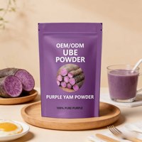 Poudre d'igname violette Ube pour marque privée, ingrédient pour bubble tea et pâtisserie