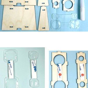 Anbau Wissenschaft Teleskop Spielzeug DIY Hände Fähigkeit Verbesserung Holzhandwerk DIY Fernglas für Kinder - Product Image 6