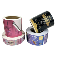 Étiquettes d'emballage de maquillage de beauté d'autocollant d'impression numérique sur mesure de qualité supérieure pour des bouteilles de soin de peau de shampooing