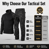 Ensemble de combinaison de camouflage tactique respirante en coton unisexe Cema CZ pour entraînement extérieur - Fabricant transfrontalier