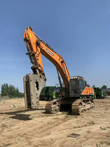 Excavatrice sur chenilles lourde DX520 Doosan fabriquée en Corée, excavatrice hydraulique bon marché de 52 tonnes, excavatrices 520 DX520 en stock - Product Image 3