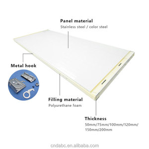 50/75/100/150Mm Cách Nhiệt Cách Nhiệt Pur/PIR <span class=keywords><strong>PU</strong></span> Polyurethane Bánh Sandwich Bảng Điều Chỉnh Cho Tường Và Mái Nhà Sạch Lạnh Lưu Trữ Phòng - Product Image 5