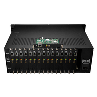 Codificador IP HD de Transmisión en Vivo de 16 Canales H264 H265 HEVC con 4 Salidas TS AAC/MP3 para Montaje en Rack, Chasis Metálico 3U
