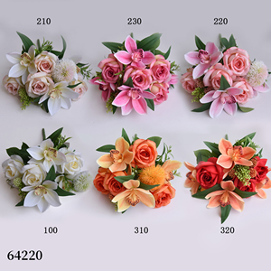 10 Pezzi di <span class=keywords><strong>Rose</strong></span> Huilan <span class=keywords><strong>Profumate</strong></span> Artificiali in Tessuto, Stile Moderno, Fatte a Mano, per Decorazioni Casa, Matrimoni, Lauree, Natale e Festività - Product Image 2