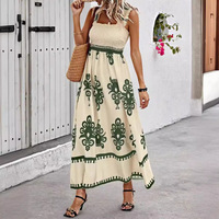 Robes décontractées pour femmes à taille empire et motifs floraux, mode durable, vente en gros et achats en gros