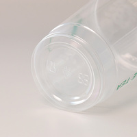 Vaso Desechable Biodegradable de PP Transparente de Pared Simple para Café y Limonada, 5 oz, 10 oz, 568 ml, 12 oz, Personalizable