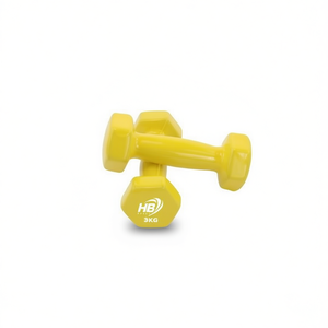 Mancuernas Hexagonales de 3 kg con Revestimiento Brillante Amarillo, 1 Pieza, Categoría de Producto - Product Image 1