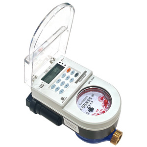 Magnesium Prepaid Smart Water Meter Ip65 Thread Connection Plastic Body With Digital Display For Rental Housing - Product Image 1