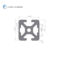 Aluminium 20x20 Extrusion Aluminium 2020 Profilés Aluminium Standard Fournisseur