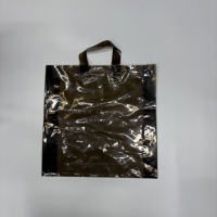 Sacs en plastique à poignée découpée et fermeture éclair pour emballage promotionnel de bijoux personnalisés, cadeaux et activités de vente au détail
