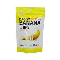 Vente en gros directe de sacs d'emballage pour aliments en plastique personnalisés pour les chips de banane/pommes de terre