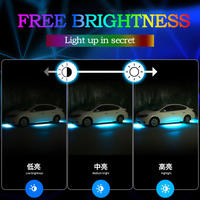 Tira de Luces LED RGB para Chasis de Coche, con Activación por Voz, Iluminación Ambiental, Bluetooth, APP, Decorativa, Gran Venta