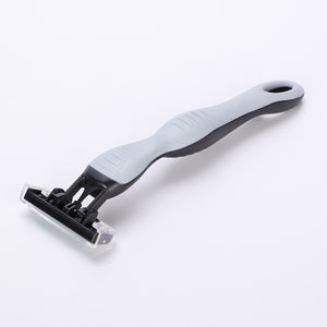 Cabezal pivotante de triple hoja de acero inoxidable con tira lubricante Maquinilla de afeitar desechable Afeitadora para hombres - Product Image 2