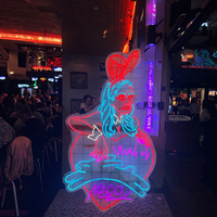 Grande voiture de jeu de bière en plein air Infinity Mirror Acrylique Neon Sign Custom 'Better Together' 'Happy Birthday' LED Light for Smoke Shop