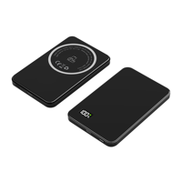 Cargador Inalámbrico Qi2 Slim de 5000 mAh de Alta Calidad, Batería Externa Magnética 3 en 1 de Aluminio para iPhone