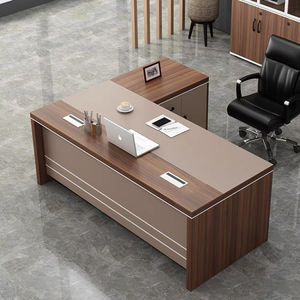 Muebles de Oficina OEM, Nuevo Modelo de Escritorio, Escritorio Ejecutivo de Lujo en Forma de L con Mesa Lateral, Escritorio de Oficina, Mesa de Oficina - Product Image 3