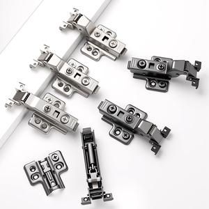 Charnières de porte de placard de salon contemporaines 3D réglables à fermeture douce dissimulée, charnières hydrauliques cachées en aluminium Kelo - Product Image 2