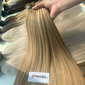 Producto en Oferta, Extensiones de Cabello I Tip, Todos los Colores, 55 cm, 100 % Cabello Vietnamita Virgen de Alta Calidad, Suave y Sedoso - Product Image 1