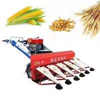 Moissonneuse agricole multifonctionnelle à vente chaude, mini moissonneuse de riz, de maïs, de soja, de poivre, de roseau, tracteur à pied