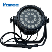 Lumière imperméable polychrome DMX512 de pair de 24*10w RGBW 4in1 LED avec la coquille en aluminium pour l'éclairage de lavage d'étape de spectacle d'événement de Concert de DJ