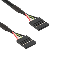 Usine interne 5 broches USB IDC carte mère en-tête femelle à femelle 18 pouces câble d'extension