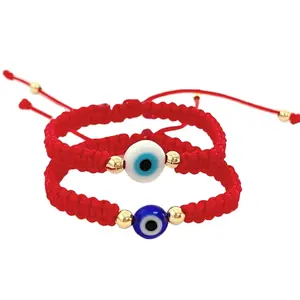 perlen für armband geschenk Suppliers-Handgemachte Glasperlen Schutz Baby Evil Eye Neugeborenen Armband für Baby-Dusche Geschenk