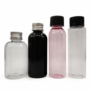 Vide 30ml 50ml 60ml 100ml 120ml PET Lotion Conteneur Rond Lotion Shampooing Conditionneur Bouteilles En Plastique Avec Bouchon - Product Image 1