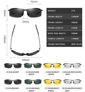 Gafas de Sol Polarizadas para Hombre con Logotipo Personalizado, Gafas de Sol Fotocromáticas que Cambian de Color, Gafas de Visión Diurna y Nocturna Polarizadas para Conducir - Product Image 6