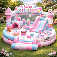 Nuevo Modelo 2026: Brincolín Inflable con Temática de Animales de Granja, Certificación CE, Garantía de 12 Meses, Tamaño Personalizado para Uso en Jardín