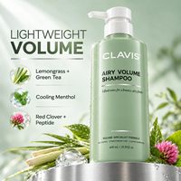 Shampooing Volumisant Rafraîchissant Personnalisé 600ml, Marque Privée, Contrôle du Sébum, Rehaussement des Racines pour Cheveux Gras et Plats, Qualité Salon, Fournisseur d'Usine