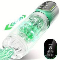 Wasserdichter TPE Elektronischer Masturbator für Männer Automatische Stoß-, Rotations-, Saug- und Vibrations-Masturbationsmaschine Sexspielzeug